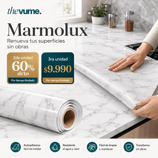 Marmolux (10 metros) - Transforma espacios fácil y rápido