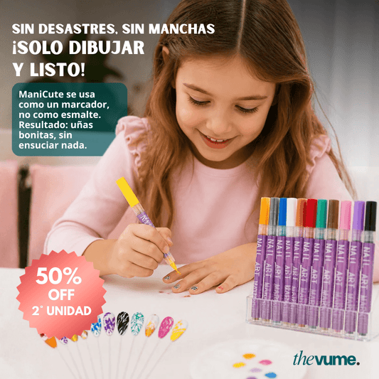 ManiCute - Set de 12 marcadores para Nail Art