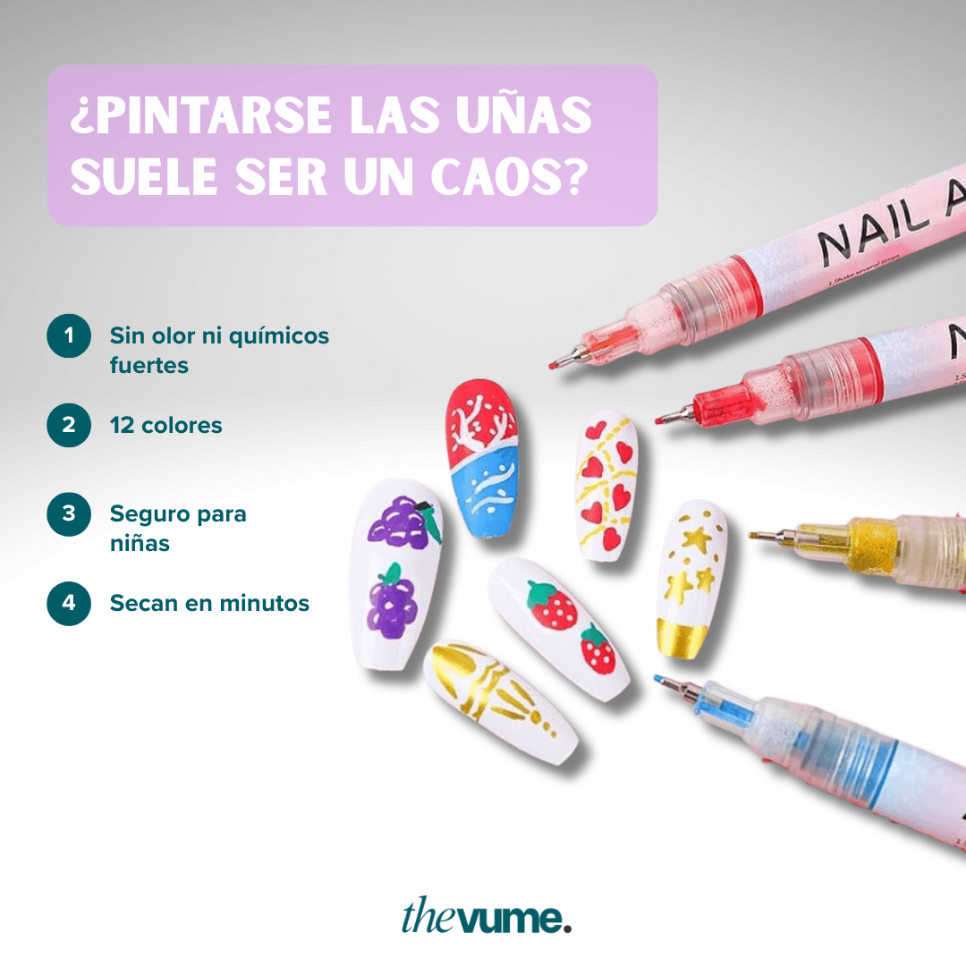 ManiCute - Set de 12 marcadores para Nail Art