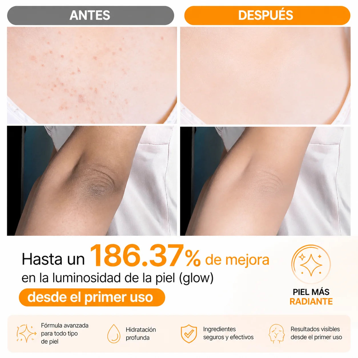 Dr. Melaxin - Spray Exfoliante Corporal Ácido Kójico + Cúrcuma 200ml