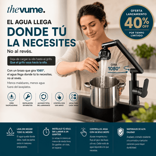 AquaSpin Pro - múltiples modos de agua en una llave