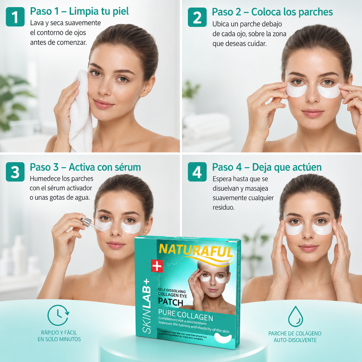 Dermalift - Parches de Colágeno para Ojeras y Bolsas