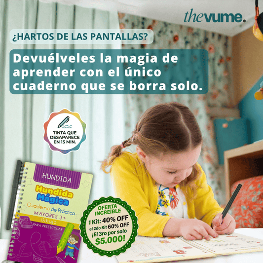 TrazoMágico - Kit de 4 libros Escritura Montessori