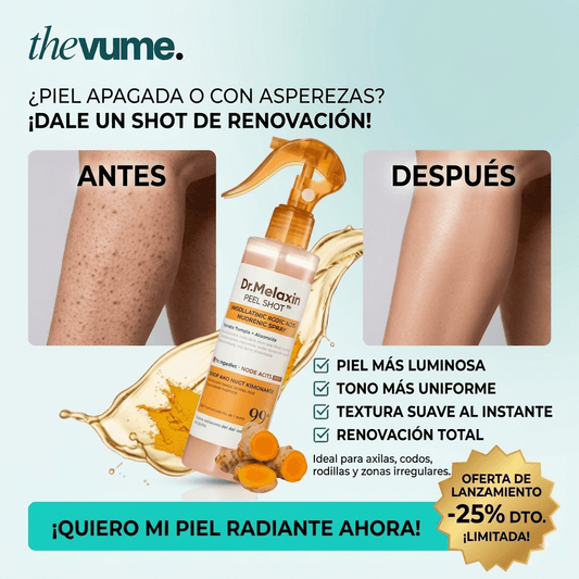Dr. Melaxin - Spray Exfoliante Corporal Ácido Kójico + Cúrcuma 200ml
